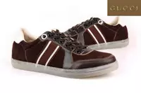 homme gucci cuir chaussures line brown